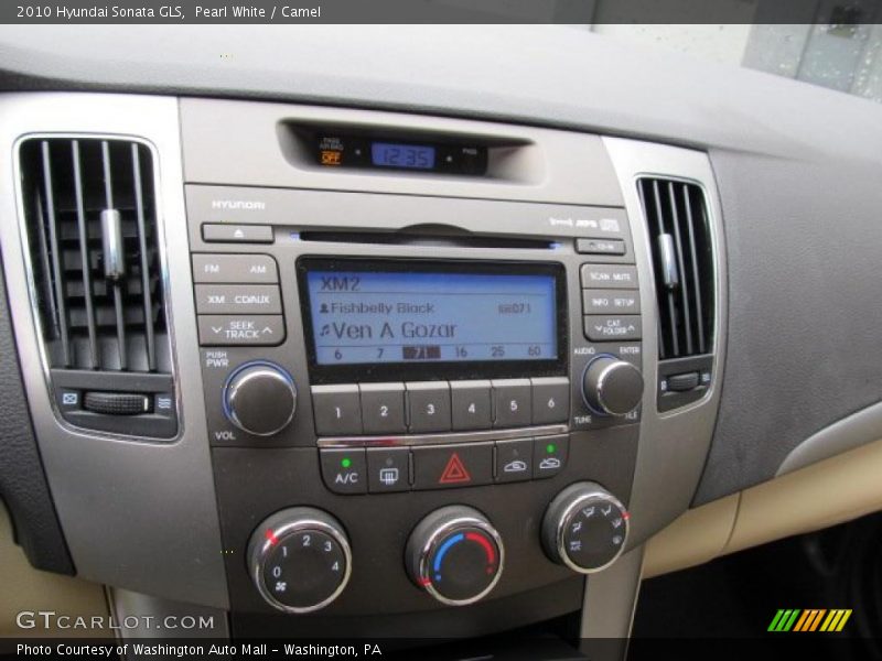 Pearl White / Camel 2010 Hyundai Sonata GLS