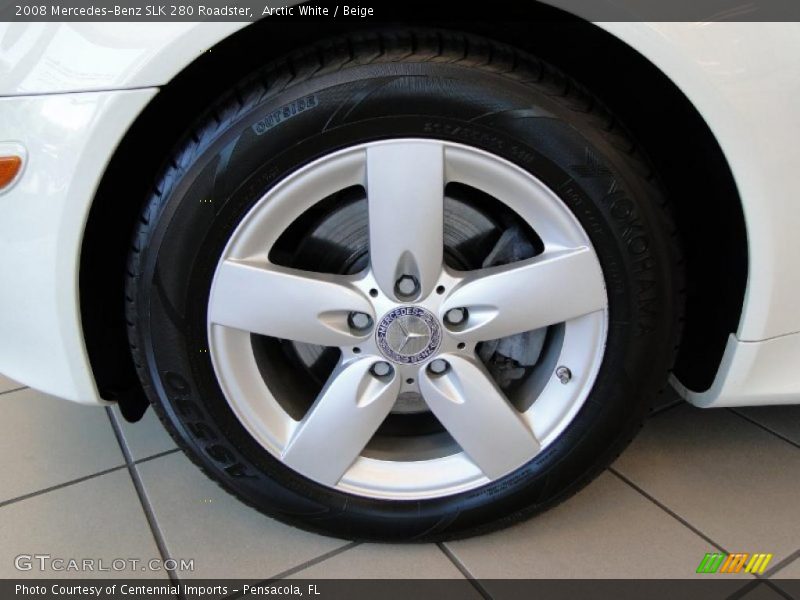 Arctic White / Beige 2008 Mercedes-Benz SLK 280 Roadster