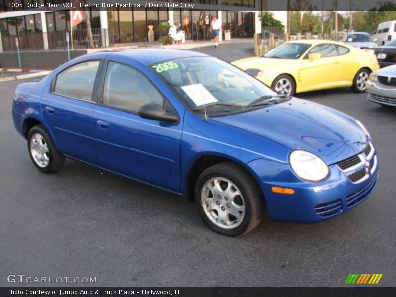 Electric Blue Pearlcoat / Dark Slate Gray 2005 Dodge Neon SXT