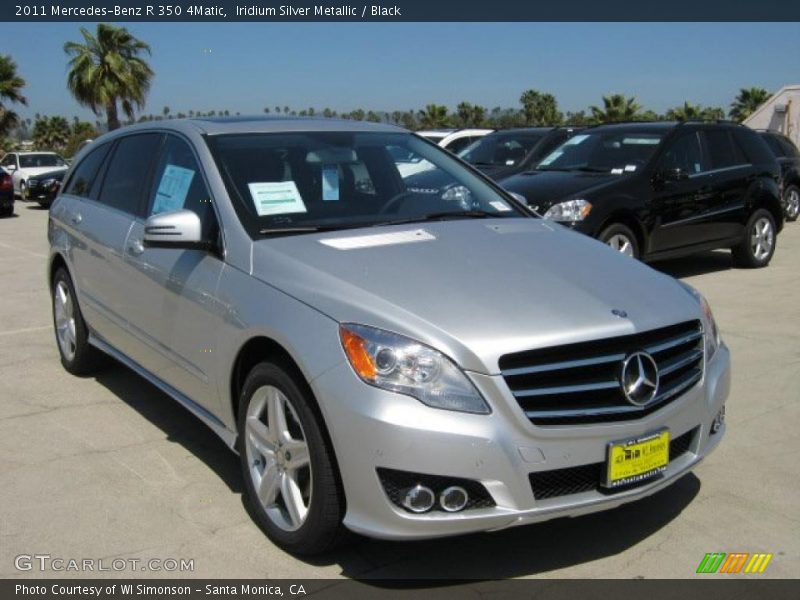 Iridium Silver Metallic / Black 2011 Mercedes-Benz R 350 4Matic