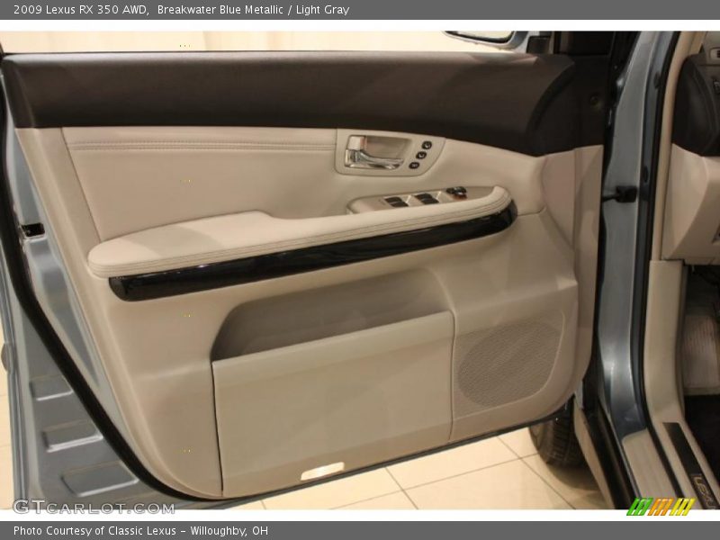 Breakwater Blue Metallic / Light Gray 2009 Lexus RX 350 AWD