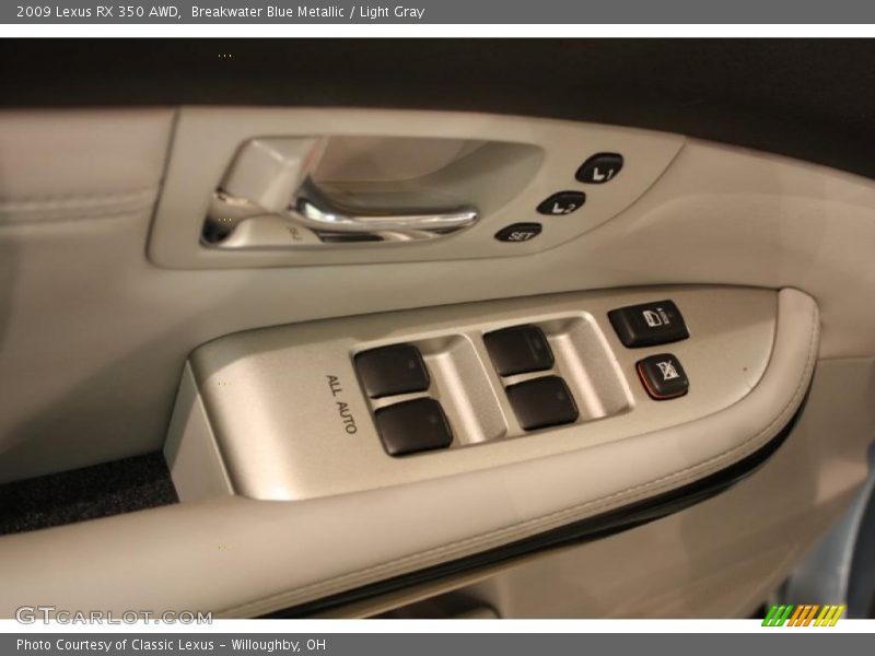 Breakwater Blue Metallic / Light Gray 2009 Lexus RX 350 AWD
