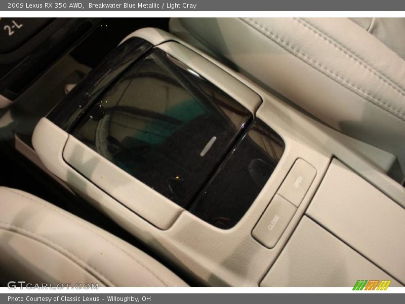 Breakwater Blue Metallic / Light Gray 2009 Lexus RX 350 AWD