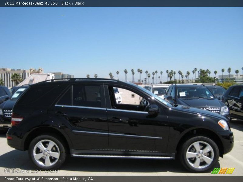 Black / Black 2011 Mercedes-Benz ML 350