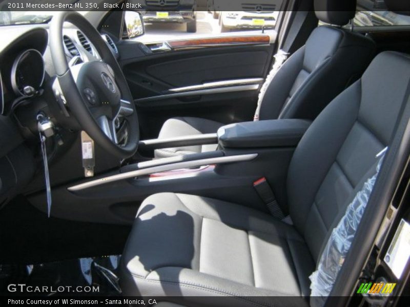 Black / Black 2011 Mercedes-Benz ML 350