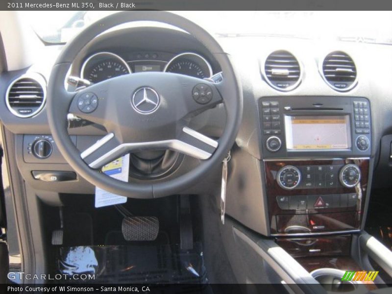 Black / Black 2011 Mercedes-Benz ML 350