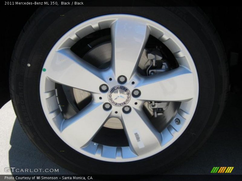 Black / Black 2011 Mercedes-Benz ML 350