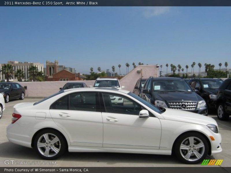 Arctic White / Black 2011 Mercedes-Benz C 350 Sport
