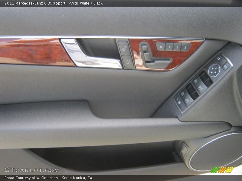 Arctic White / Black 2011 Mercedes-Benz C 350 Sport