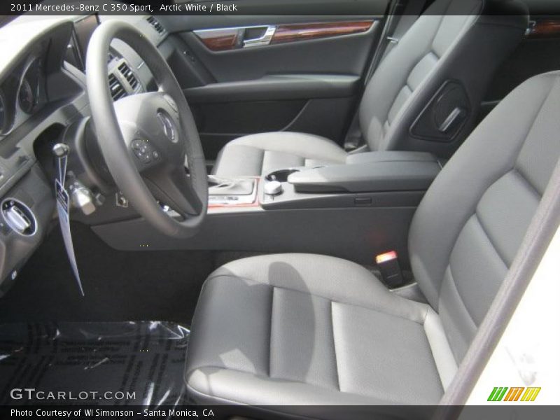 Arctic White / Black 2011 Mercedes-Benz C 350 Sport