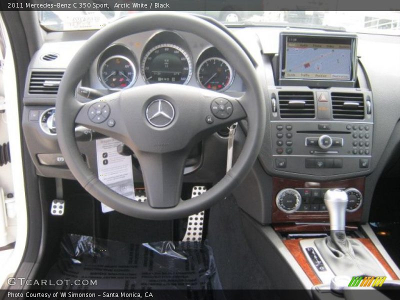 Arctic White / Black 2011 Mercedes-Benz C 350 Sport