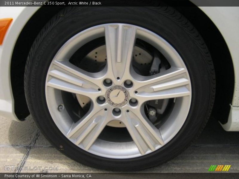 Arctic White / Black 2011 Mercedes-Benz C 350 Sport