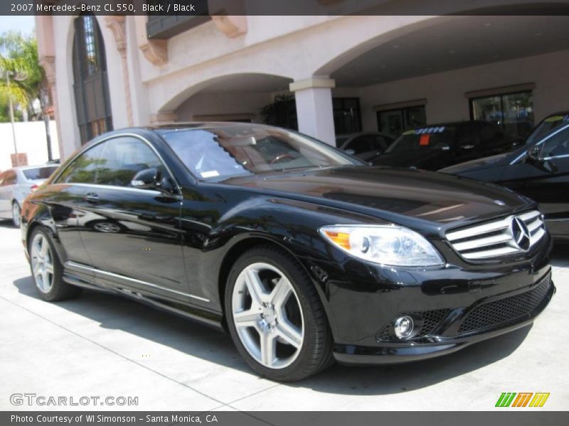 Black / Black 2007 Mercedes-Benz CL 550