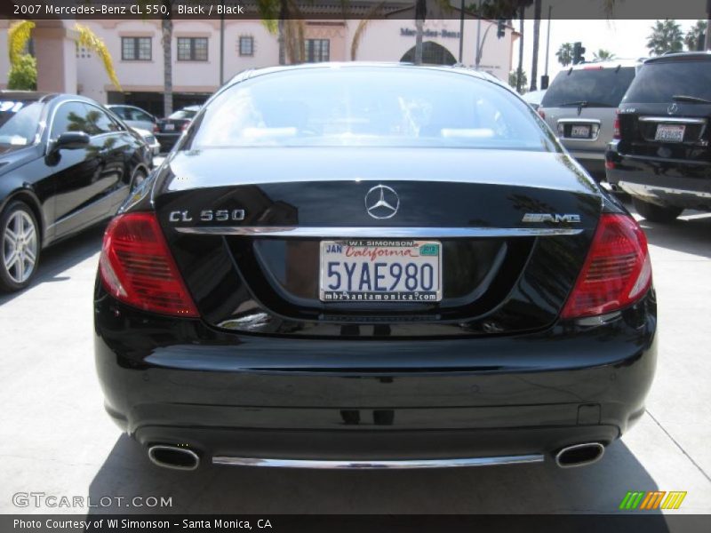 Black / Black 2007 Mercedes-Benz CL 550