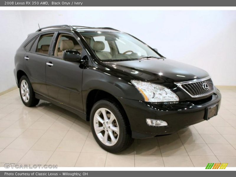 Black Onyx / Ivory 2008 Lexus RX 350 AWD