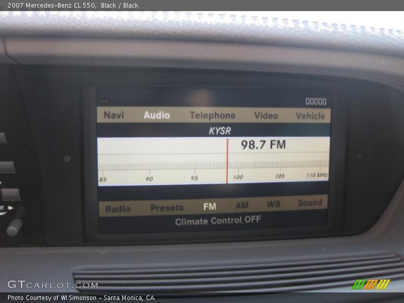 Black / Black 2007 Mercedes-Benz CL 550