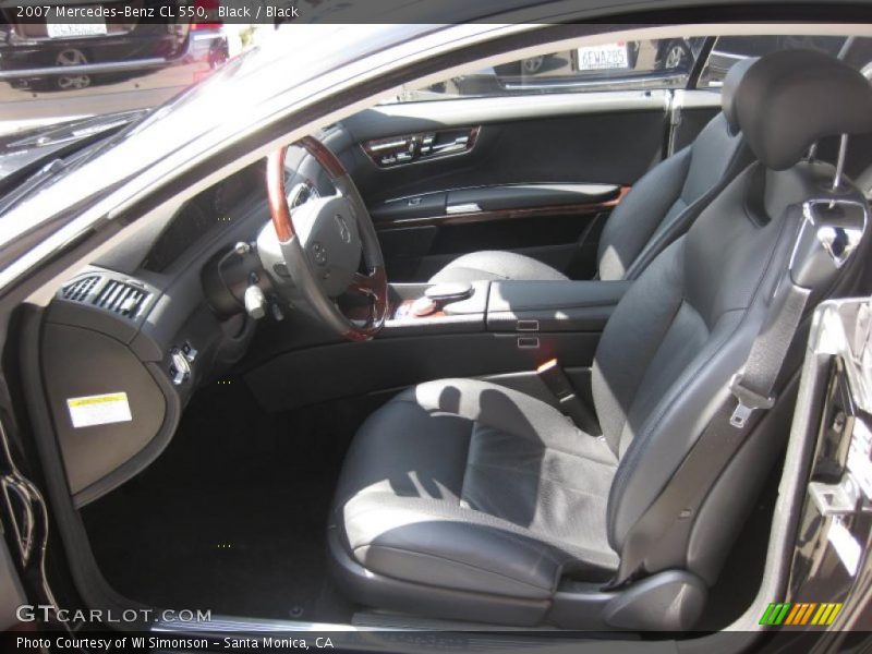 Black / Black 2007 Mercedes-Benz CL 550