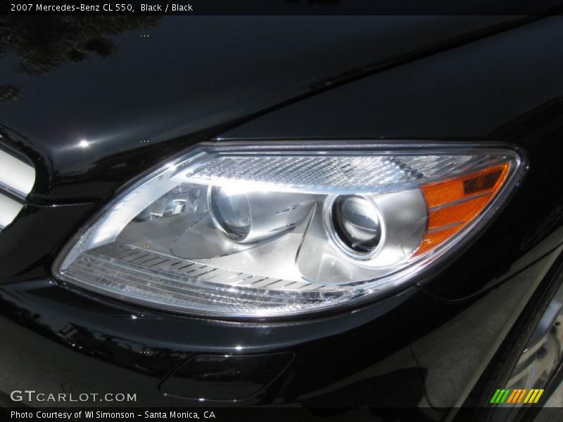 Black / Black 2007 Mercedes-Benz CL 550