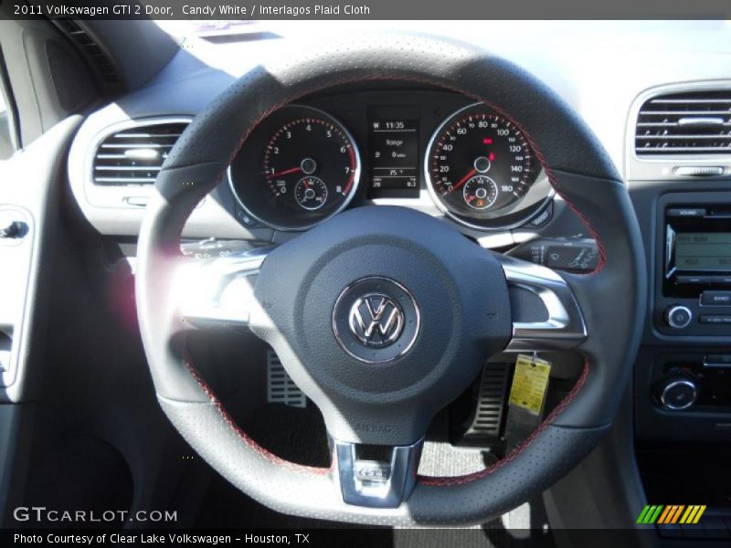 Candy White / Interlagos Plaid Cloth 2011 Volkswagen GTI 2 Door