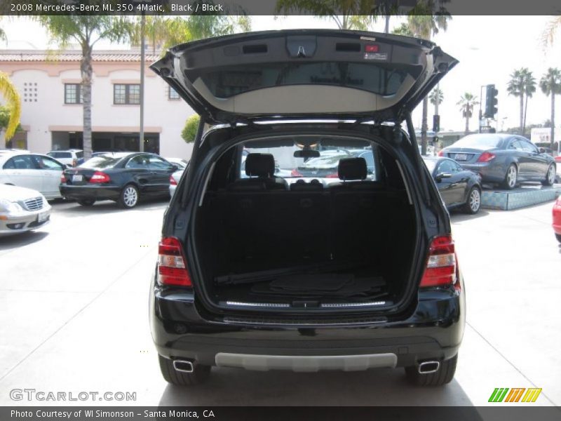 Black / Black 2008 Mercedes-Benz ML 350 4Matic