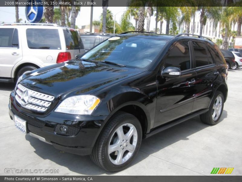 Black / Black 2008 Mercedes-Benz ML 350 4Matic