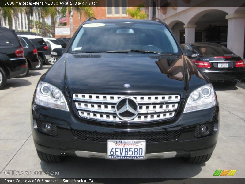 Black / Black 2008 Mercedes-Benz ML 350 4Matic