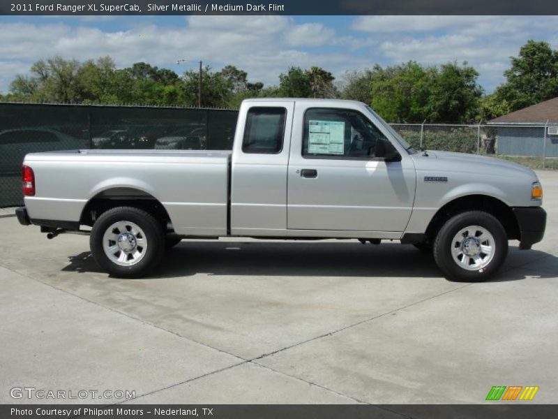 Silver Metallic / Medium Dark Flint 2011 Ford Ranger XL SuperCab
