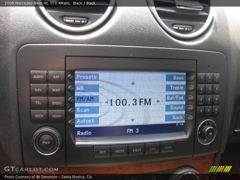 Black / Black 2008 Mercedes-Benz ML 350 4Matic