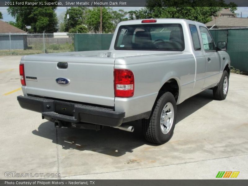 Silver Metallic / Medium Dark Flint 2011 Ford Ranger XL SuperCab