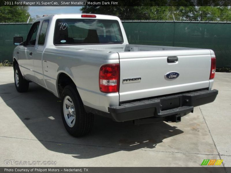Silver Metallic / Medium Dark Flint 2011 Ford Ranger XL SuperCab