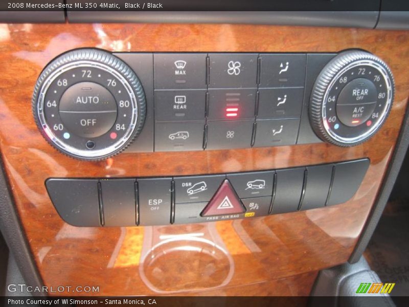 Black / Black 2008 Mercedes-Benz ML 350 4Matic