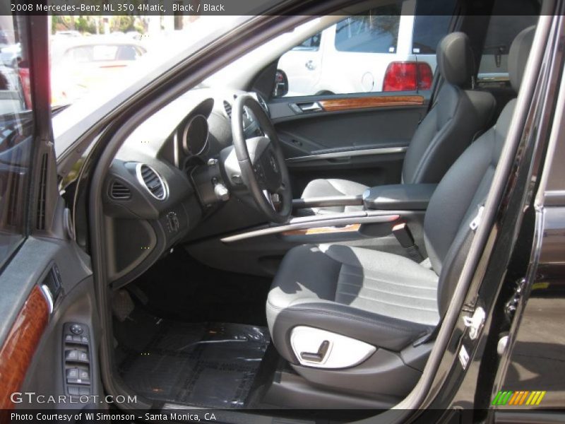 Black / Black 2008 Mercedes-Benz ML 350 4Matic