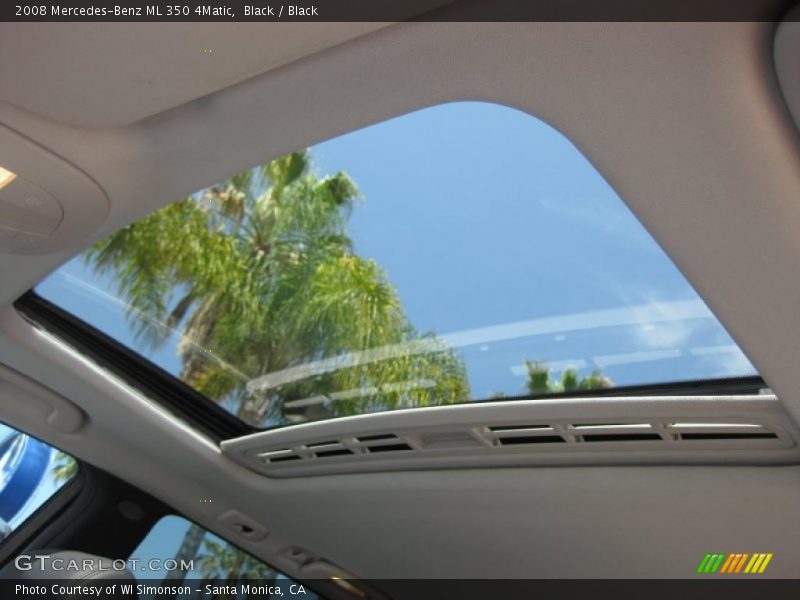 Black / Black 2008 Mercedes-Benz ML 350 4Matic