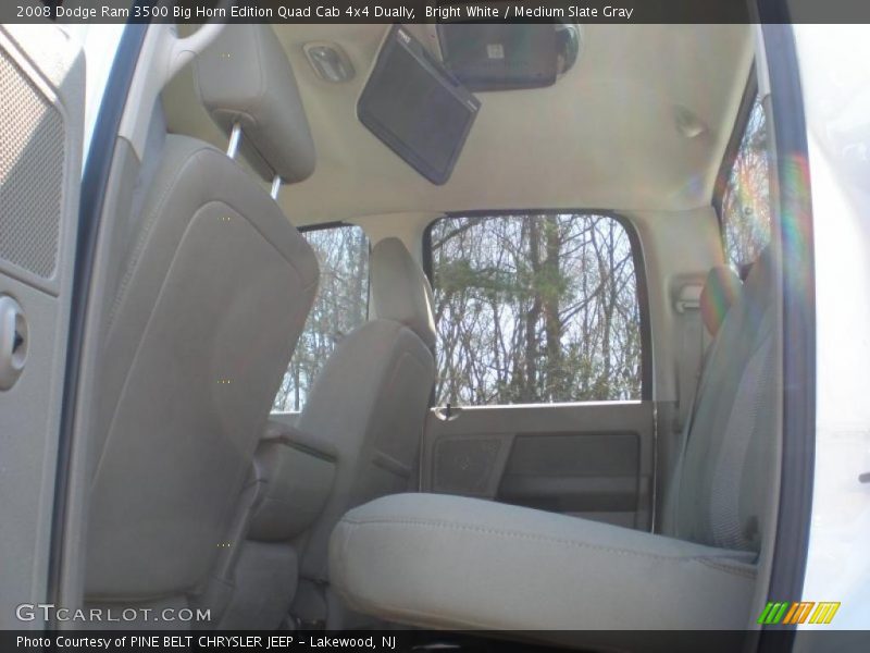 Bright White / Medium Slate Gray 2008 Dodge Ram 3500 Big Horn Edition Quad Cab 4x4 Dually