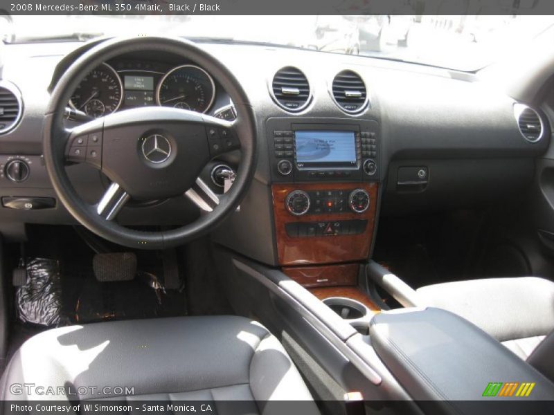 Black / Black 2008 Mercedes-Benz ML 350 4Matic