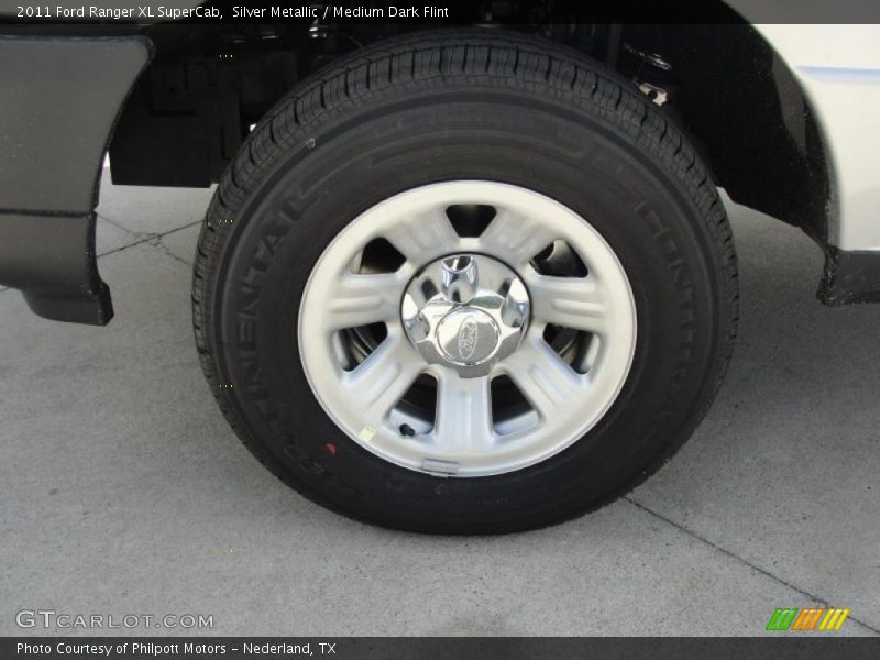 Silver Metallic / Medium Dark Flint 2011 Ford Ranger XL SuperCab