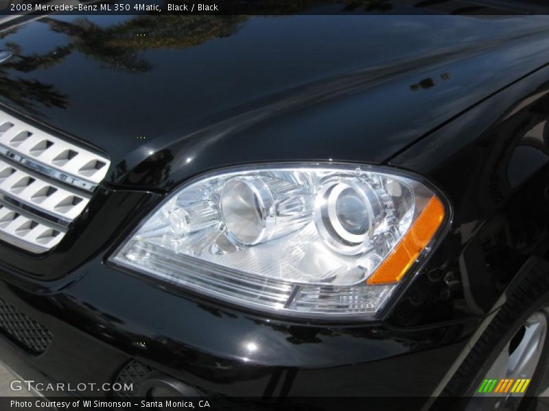 Black / Black 2008 Mercedes-Benz ML 350 4Matic