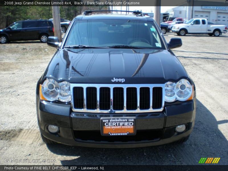 Black / Dark Slate Gray/Light Graystone 2008 Jeep Grand Cherokee Limited 4x4