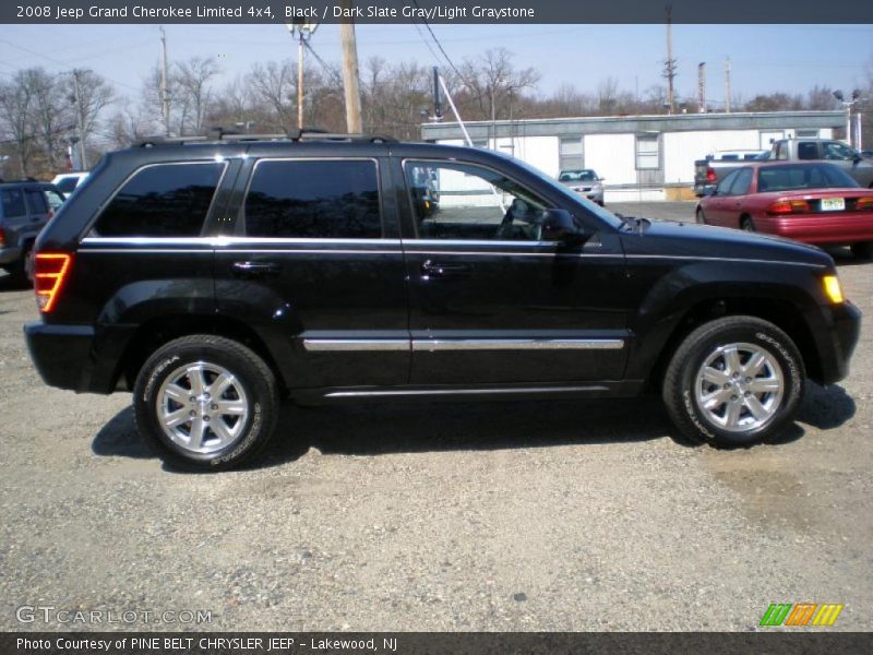 Black / Dark Slate Gray/Light Graystone 2008 Jeep Grand Cherokee Limited 4x4