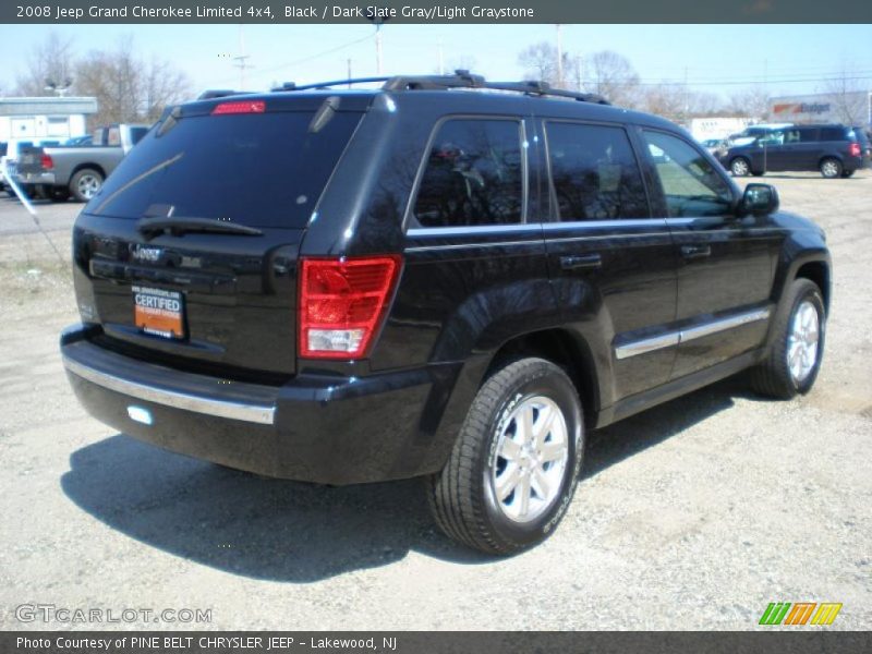 Black / Dark Slate Gray/Light Graystone 2008 Jeep Grand Cherokee Limited 4x4