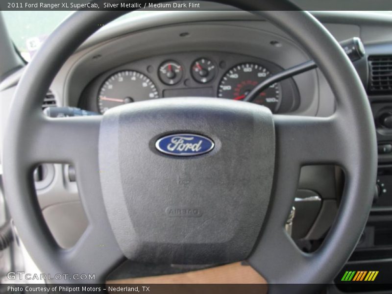 Silver Metallic / Medium Dark Flint 2011 Ford Ranger XL SuperCab