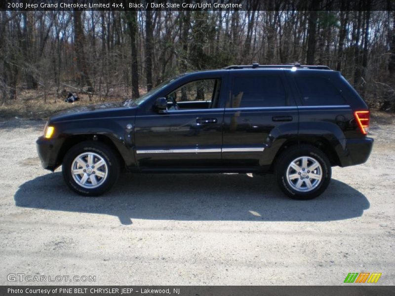 Black / Dark Slate Gray/Light Graystone 2008 Jeep Grand Cherokee Limited 4x4