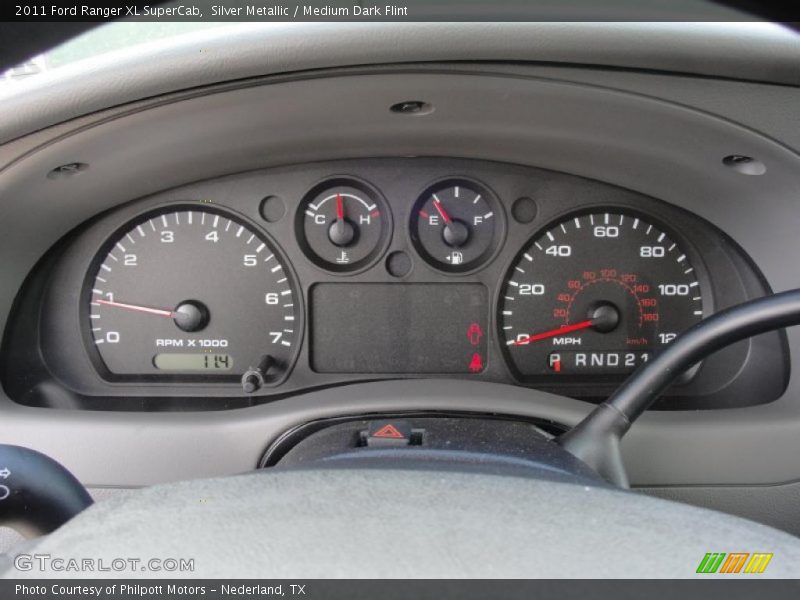 Silver Metallic / Medium Dark Flint 2011 Ford Ranger XL SuperCab