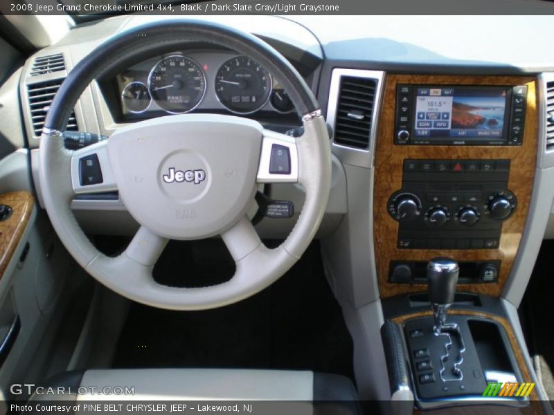 Black / Dark Slate Gray/Light Graystone 2008 Jeep Grand Cherokee Limited 4x4