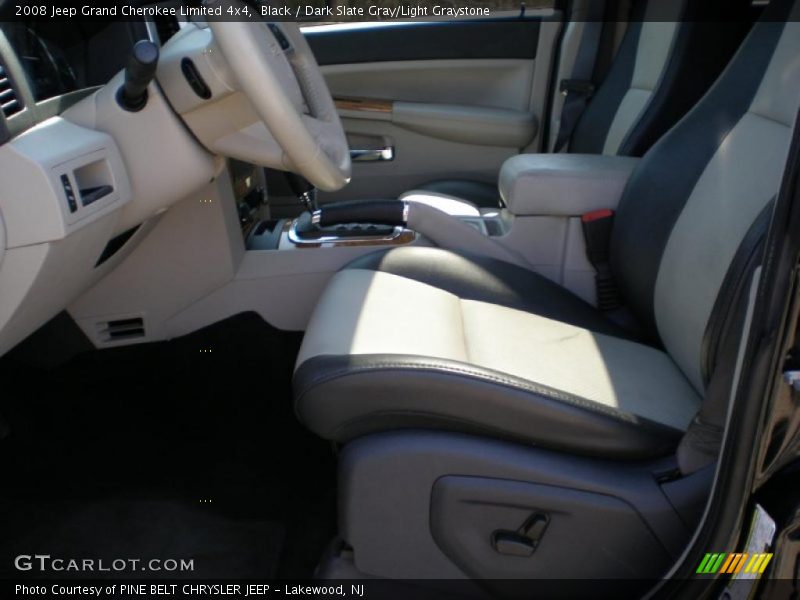 Black / Dark Slate Gray/Light Graystone 2008 Jeep Grand Cherokee Limited 4x4
