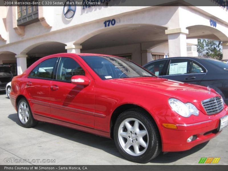 Mars Red / Charcoal 2004 Mercedes-Benz C 320 Sedan