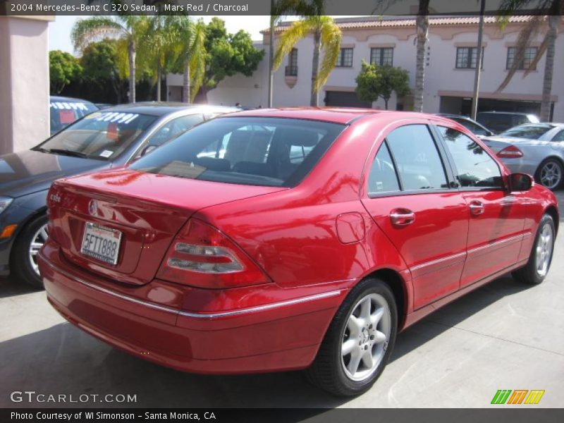 Mars Red / Charcoal 2004 Mercedes-Benz C 320 Sedan