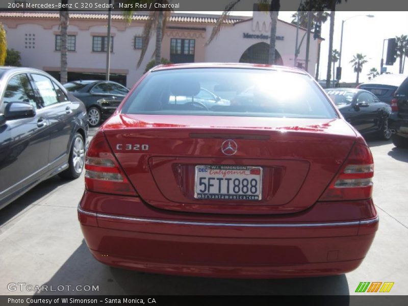 Mars Red / Charcoal 2004 Mercedes-Benz C 320 Sedan