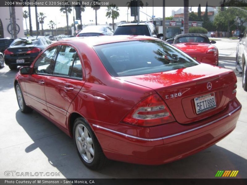 Mars Red / Charcoal 2004 Mercedes-Benz C 320 Sedan