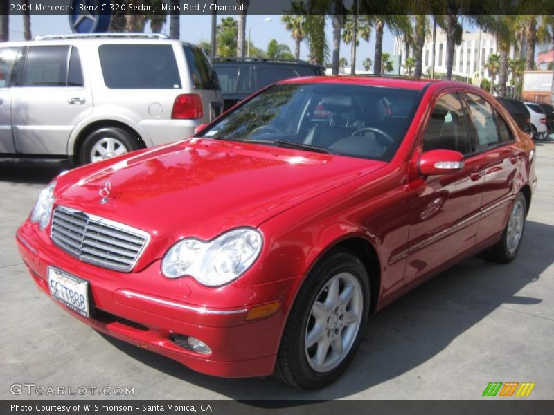 Mars Red / Charcoal 2004 Mercedes-Benz C 320 Sedan